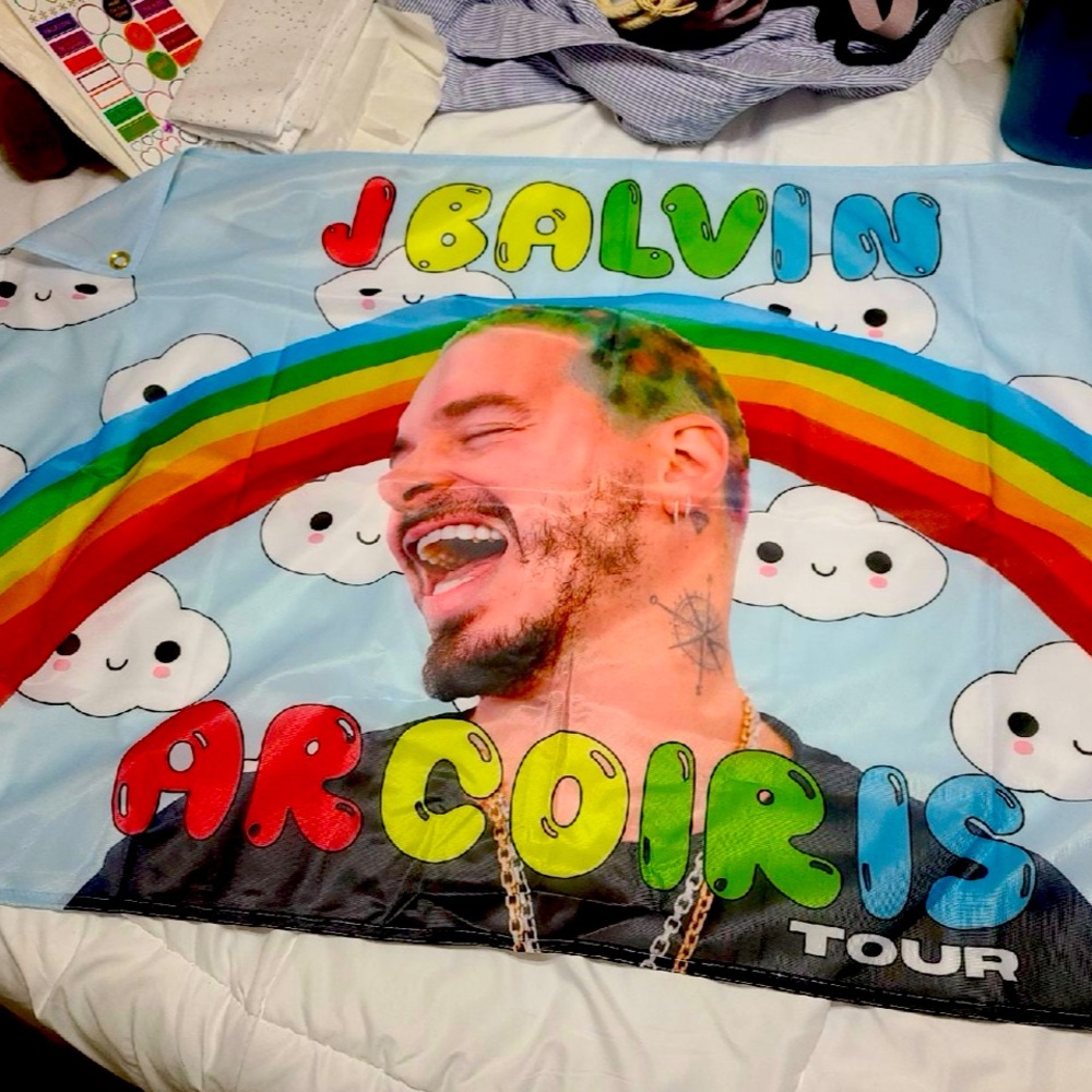 J Balvin Arcoiris Tour Flag